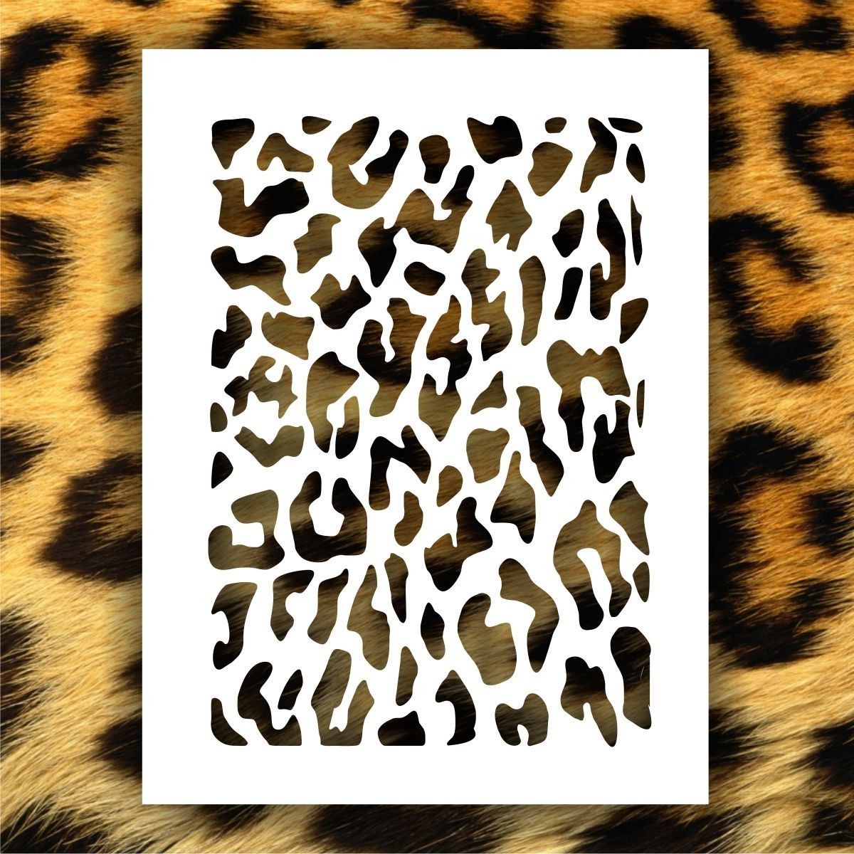 Leopard Print Stencil Printable