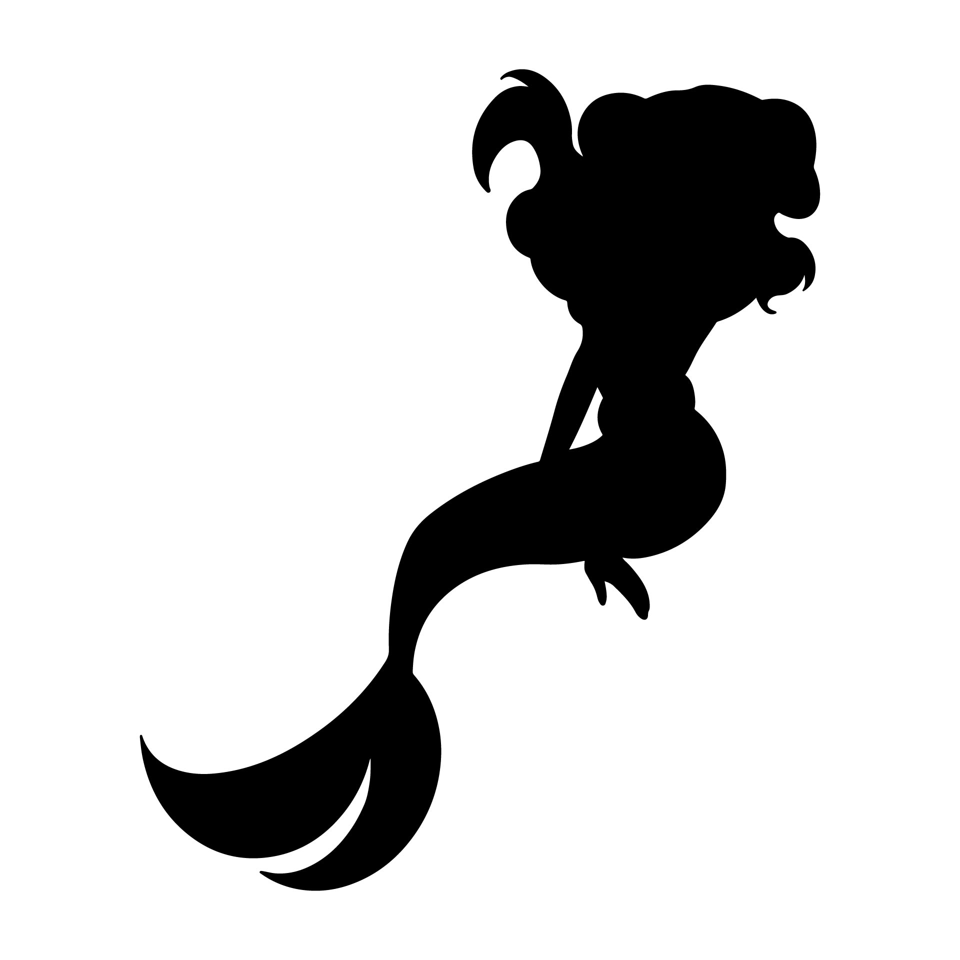 Little Mermaid Stencils 10 Free PDF Printables Printablee