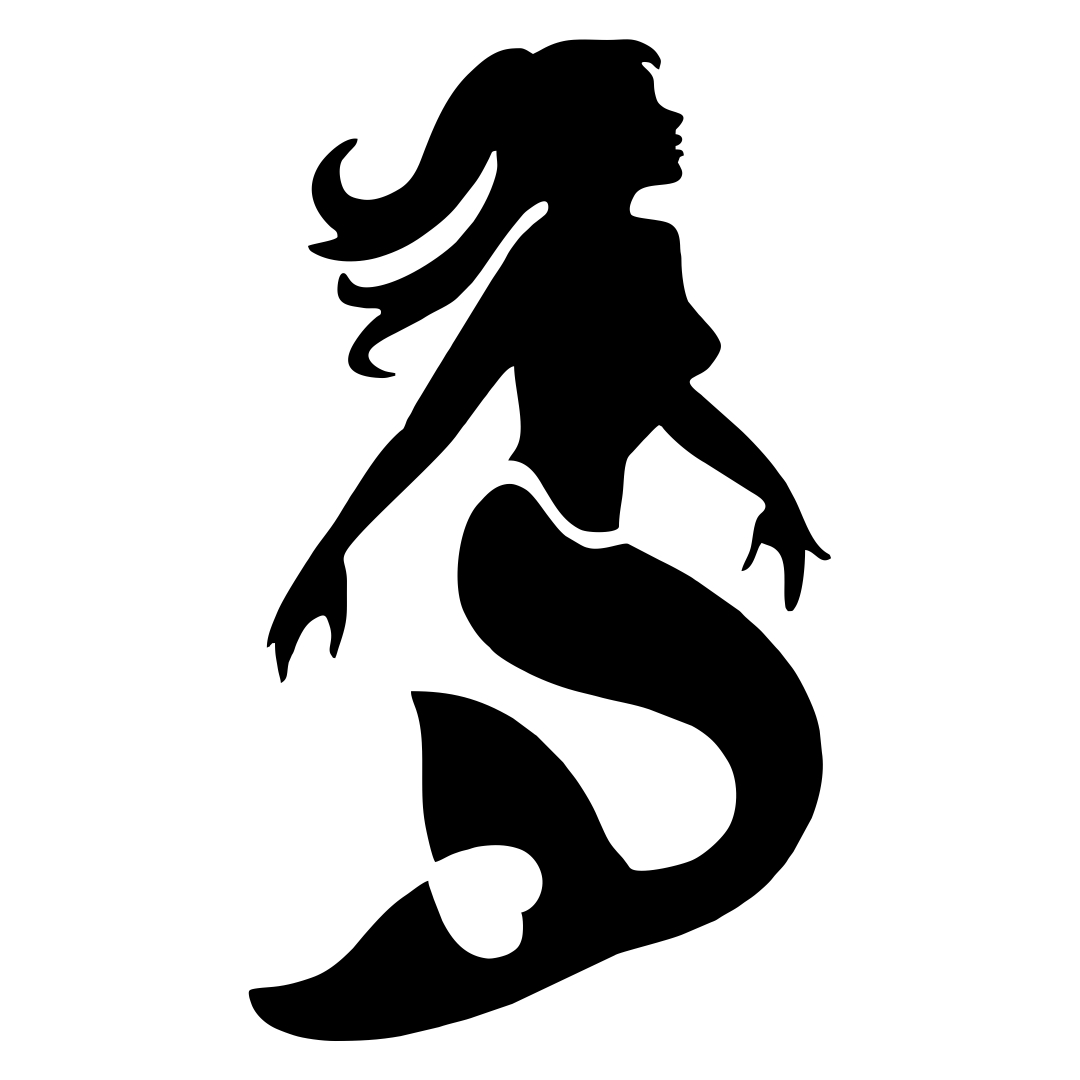 Printable Mermaid Stencil Printable Word Searches