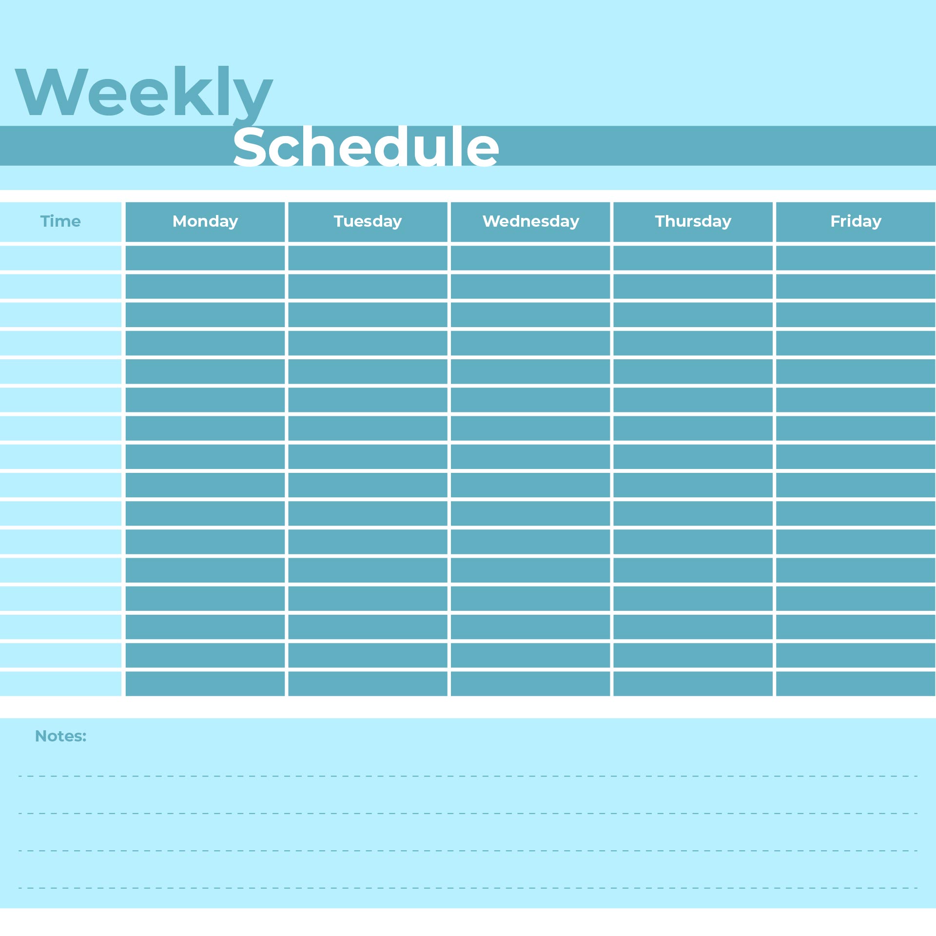 9 Best Images of Monday Through Friday Planner Printable - Printable ...