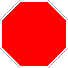 Printable Blank Stop Sign Template