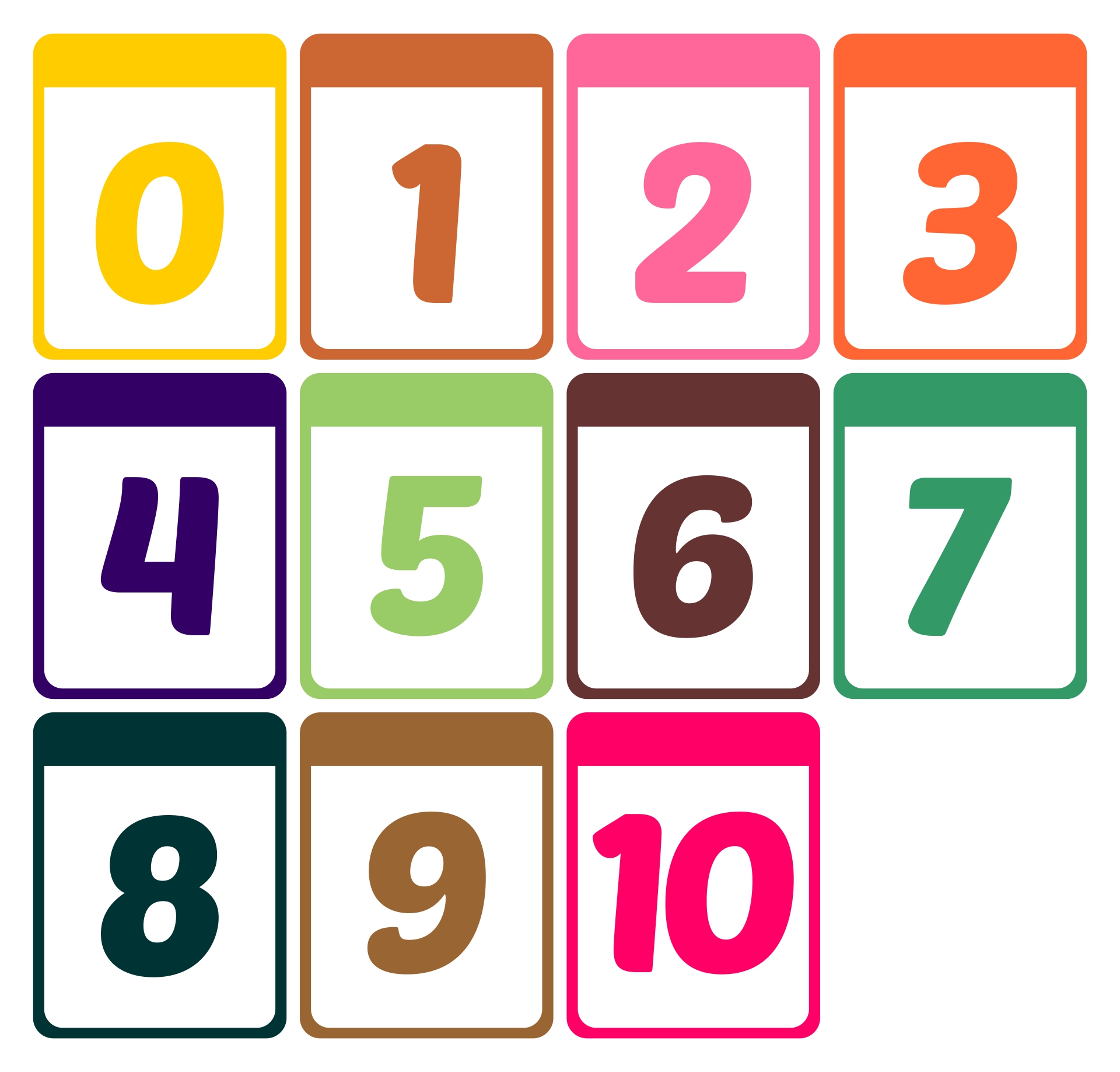 Best Images Of Printable Number Cards To Printable Number Card ...