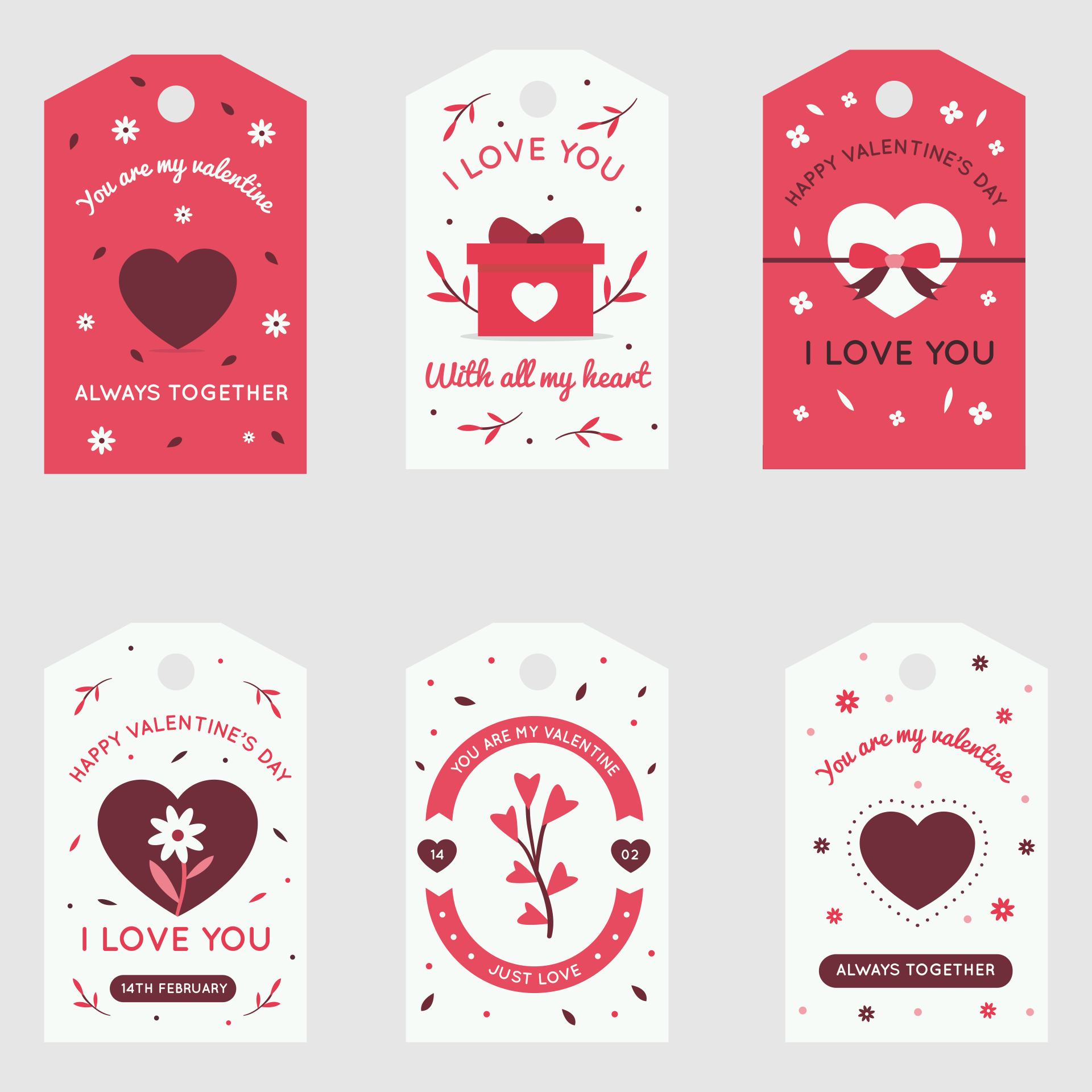 Heart Valentine Gift Tags