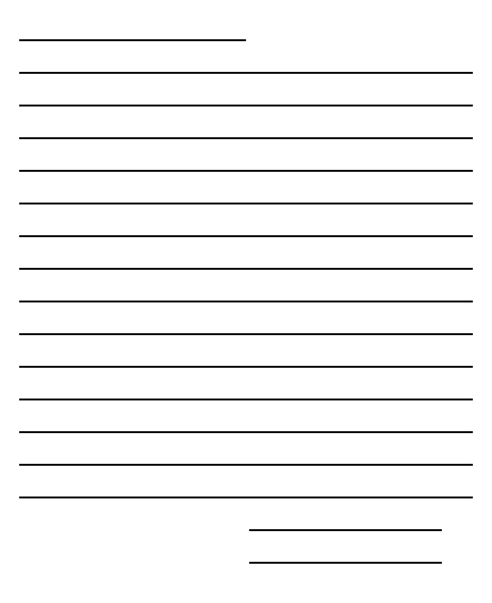 Printable Blank Letter Template