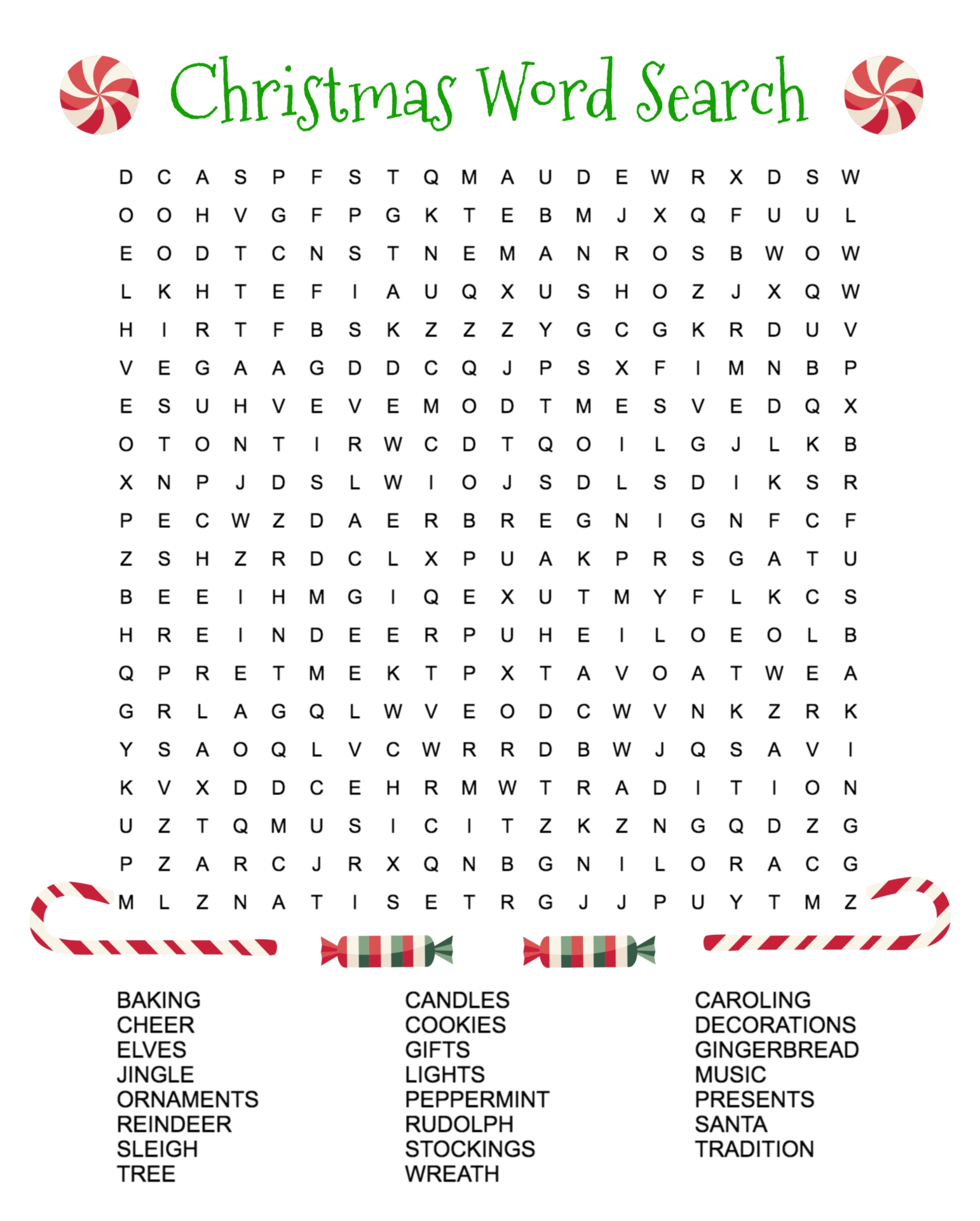 Christmas Word Search Puzzles 10 Free PDF Printables Printablee