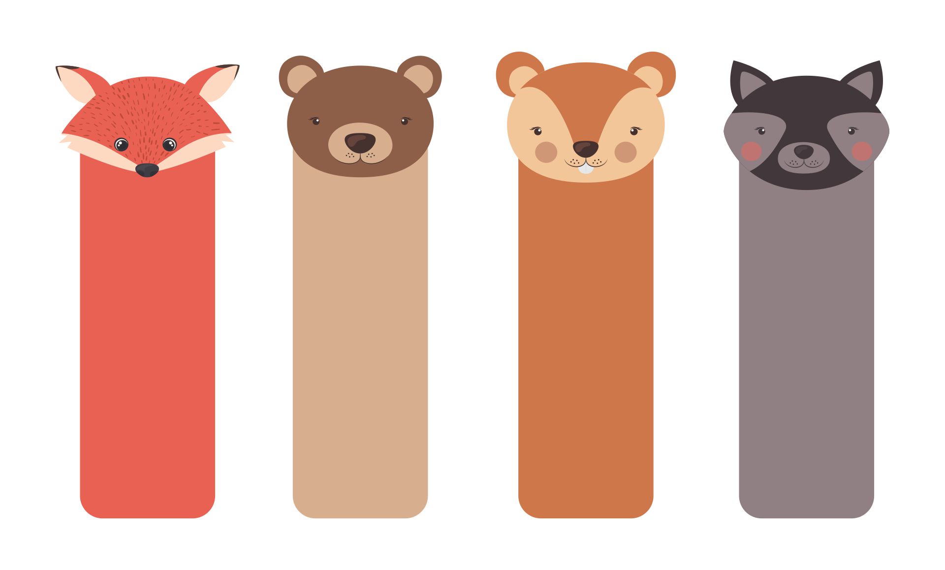 Free Printable Animal Bookmarks To Color