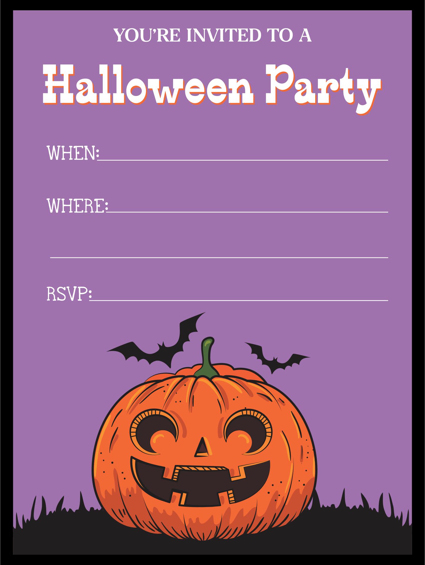 Free Printable Halloween Party Invitations