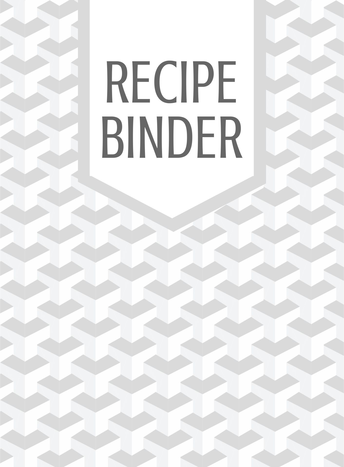 Printable Recipe Pages 8.5X11