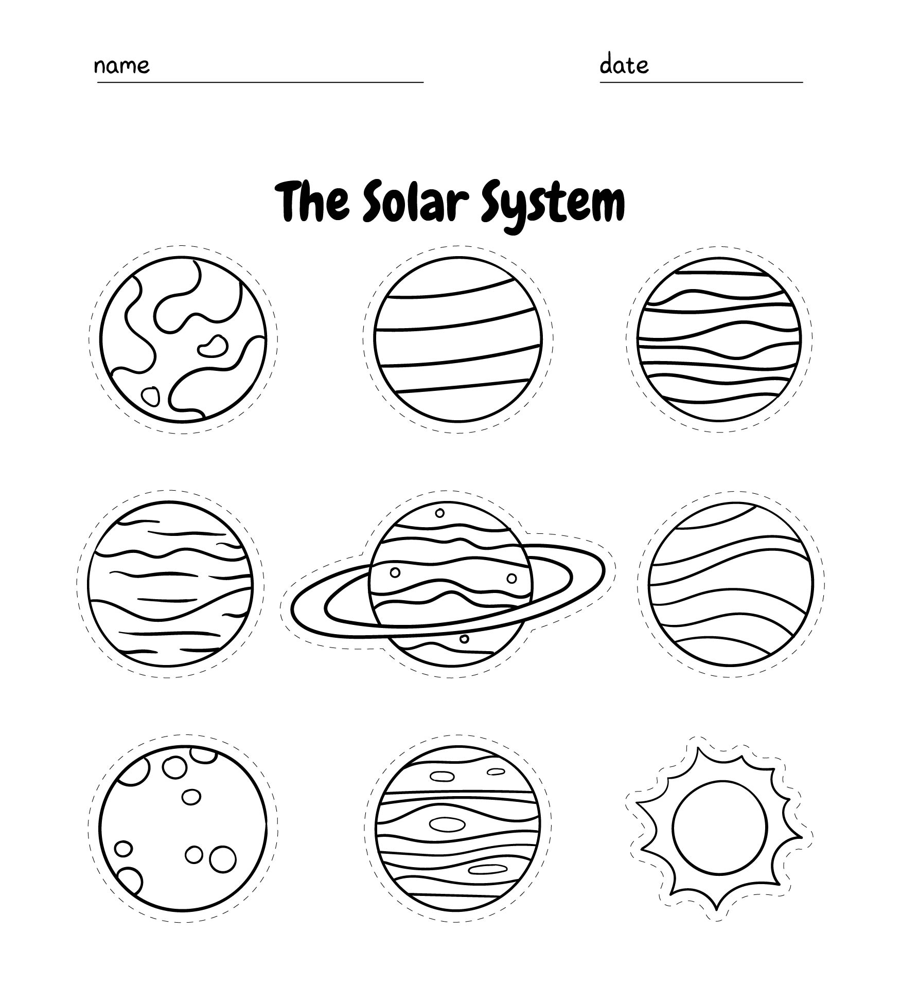 DIAGRAM Solar System Planet Diagram Cutouts MYDIAGRAM ONLINE