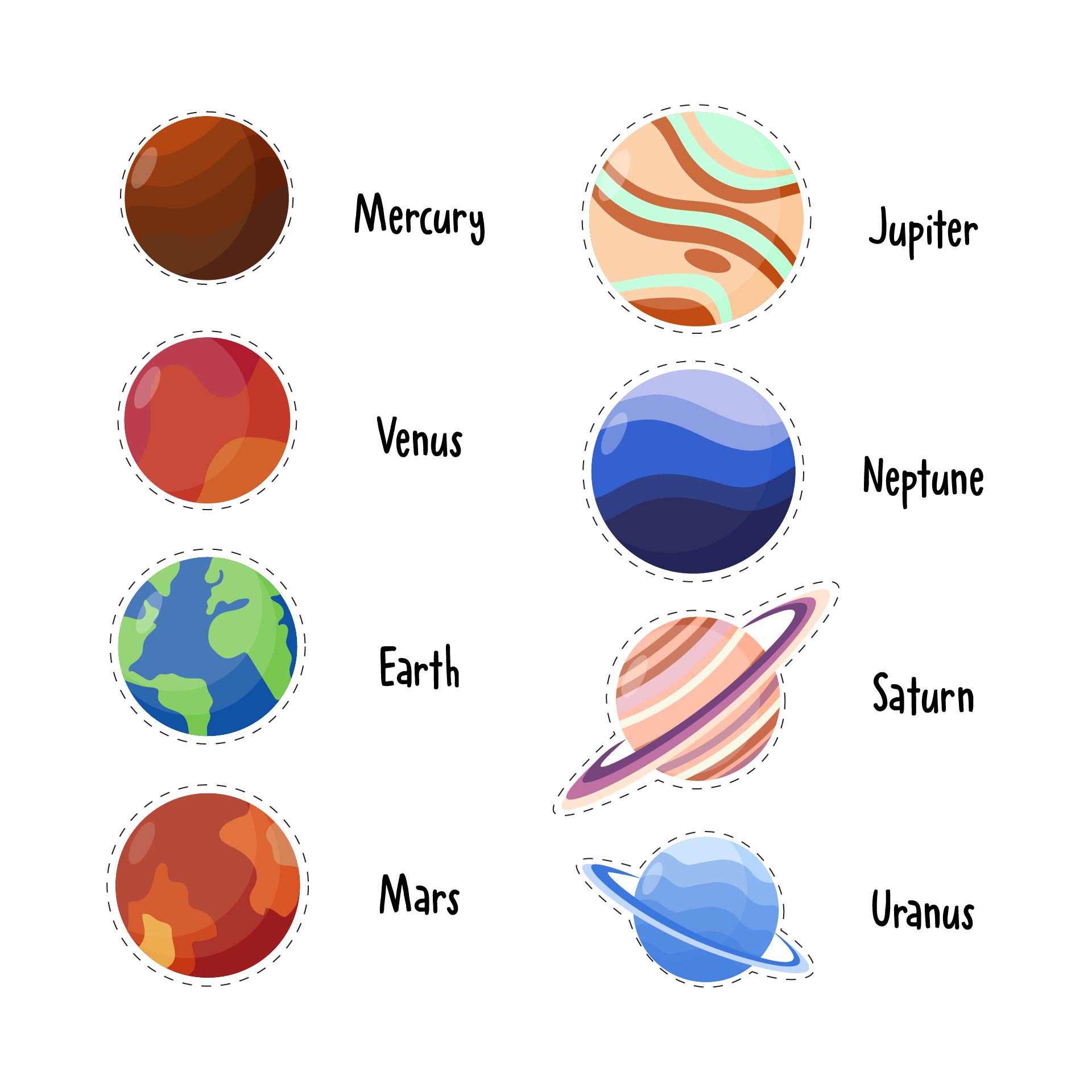 10 Best Printable Planet Cut Outs PDF For Free At Printablee