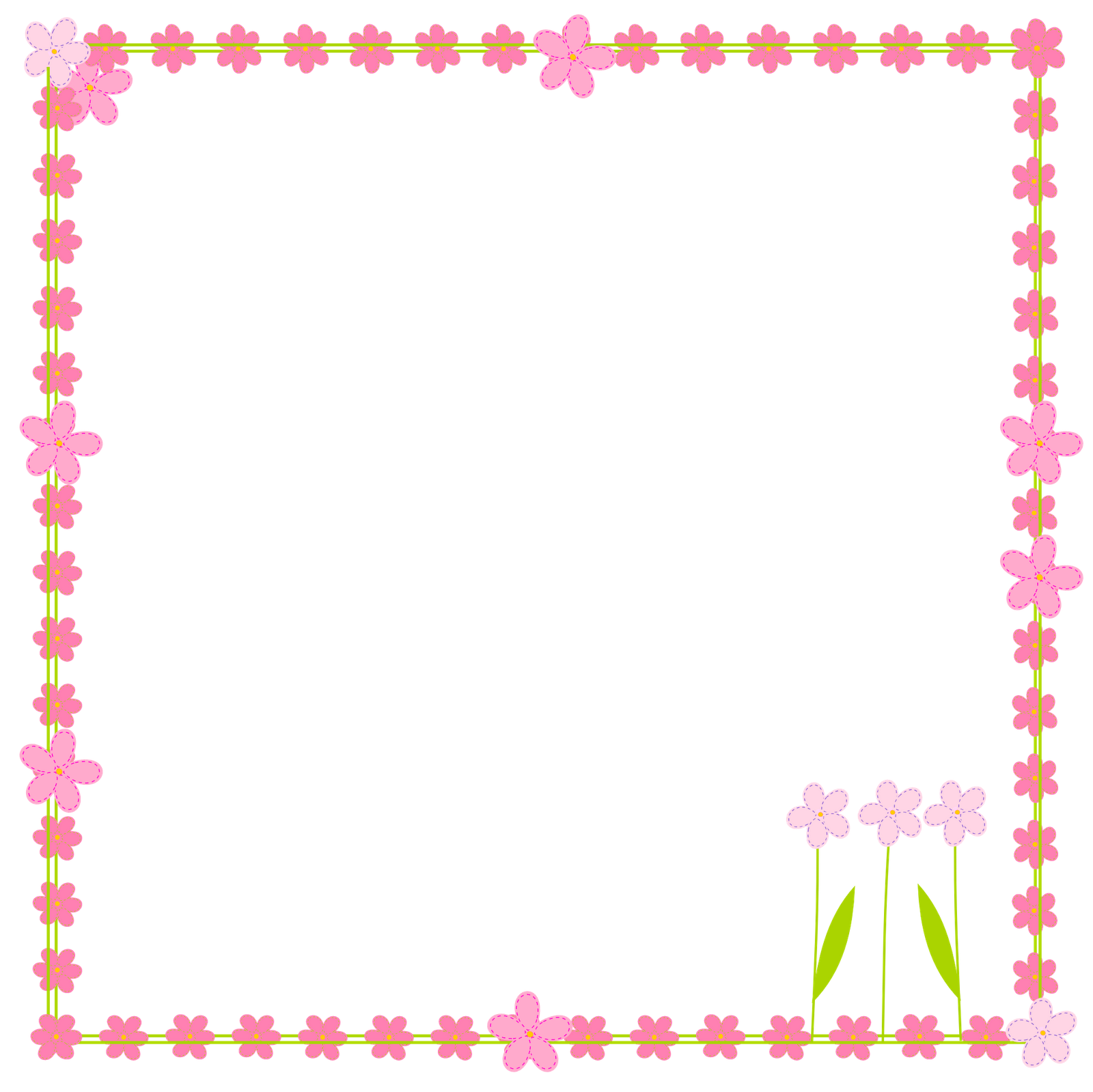 Flower Clip Art Borders and Frames