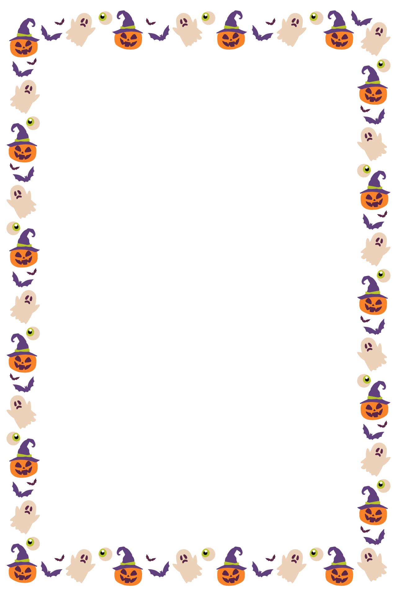 Free Printable Halloween Borders Printable World Holiday