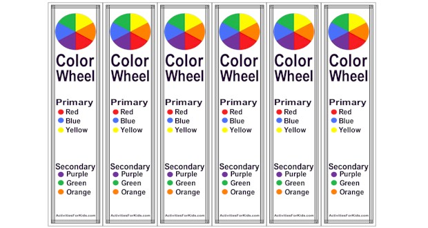 Color Wheel Template Printable