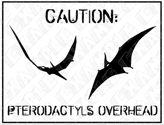 Dinosaur Printable Warning Signs