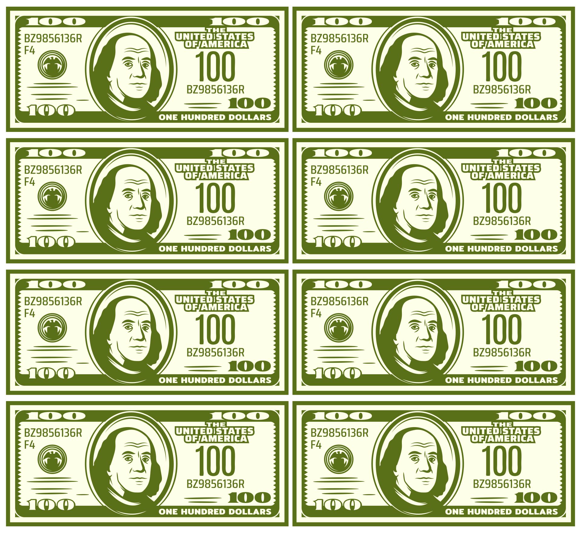 Fake Money Sheets 10 Free PDF Printables Printablee