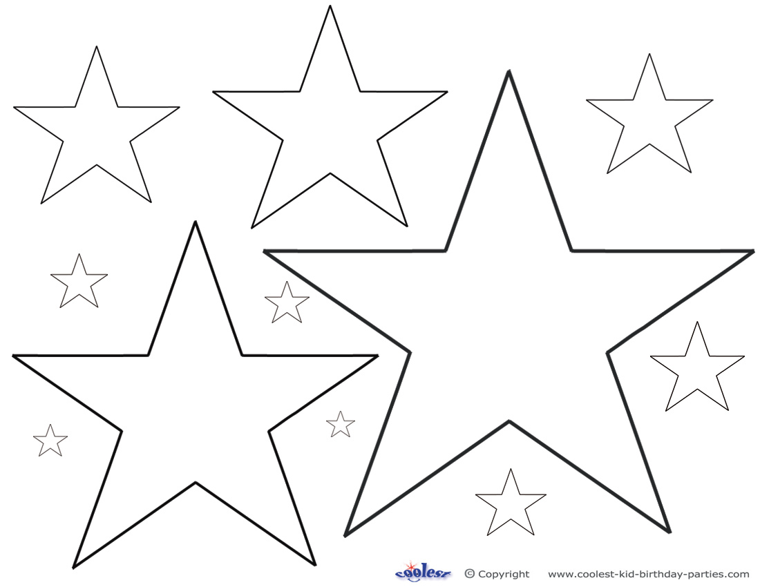 Printable Star Coloring Pages