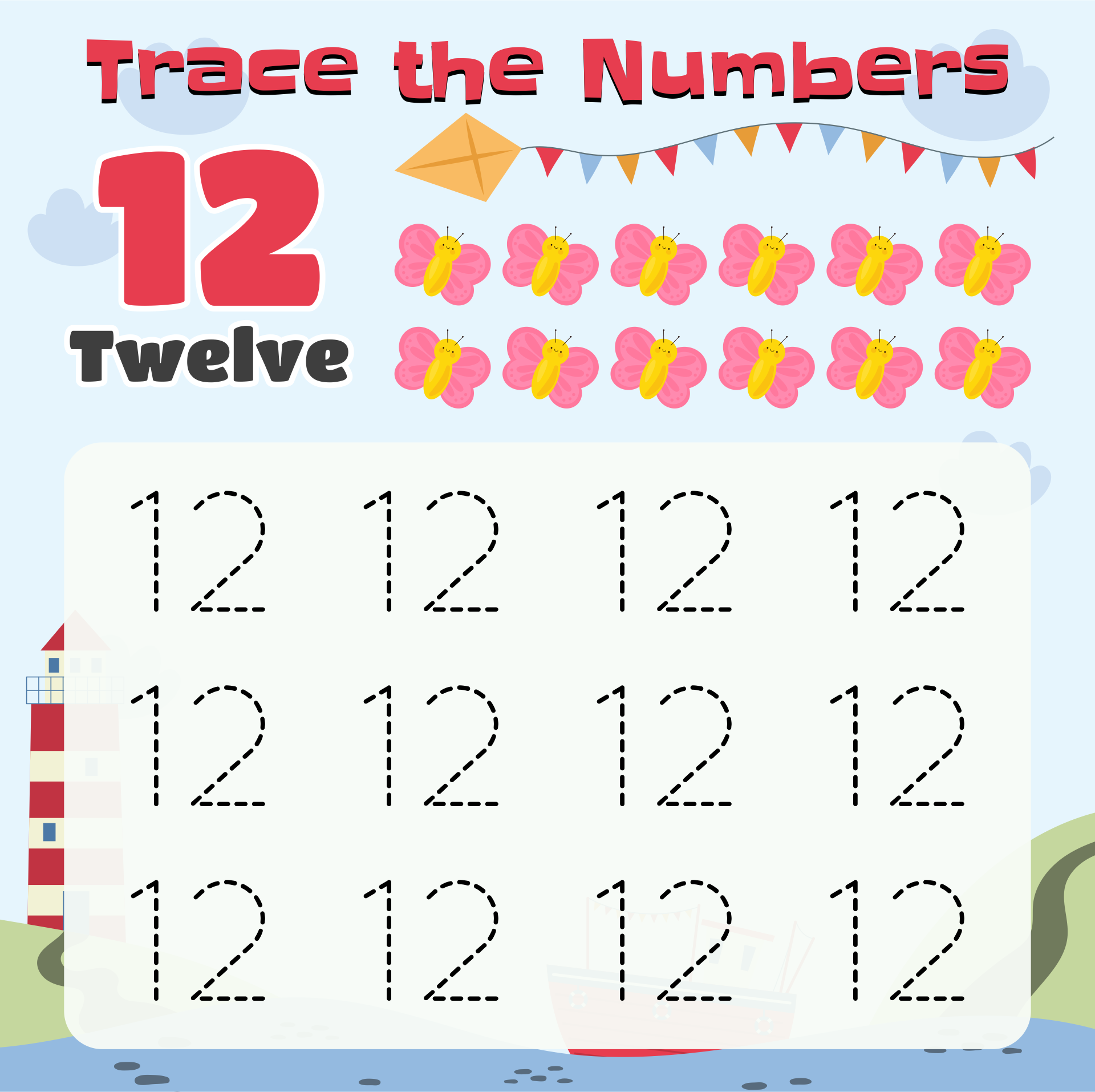 12  Number Worksheets