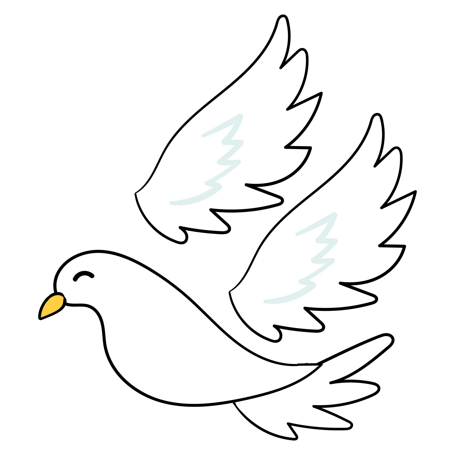 Peace Dove Free Printable Dove Template