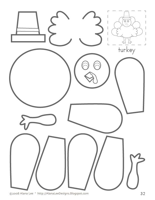 8 Best Images of Turkey Cut Out Printable - Thanksgiving Turkey Cut Out ...