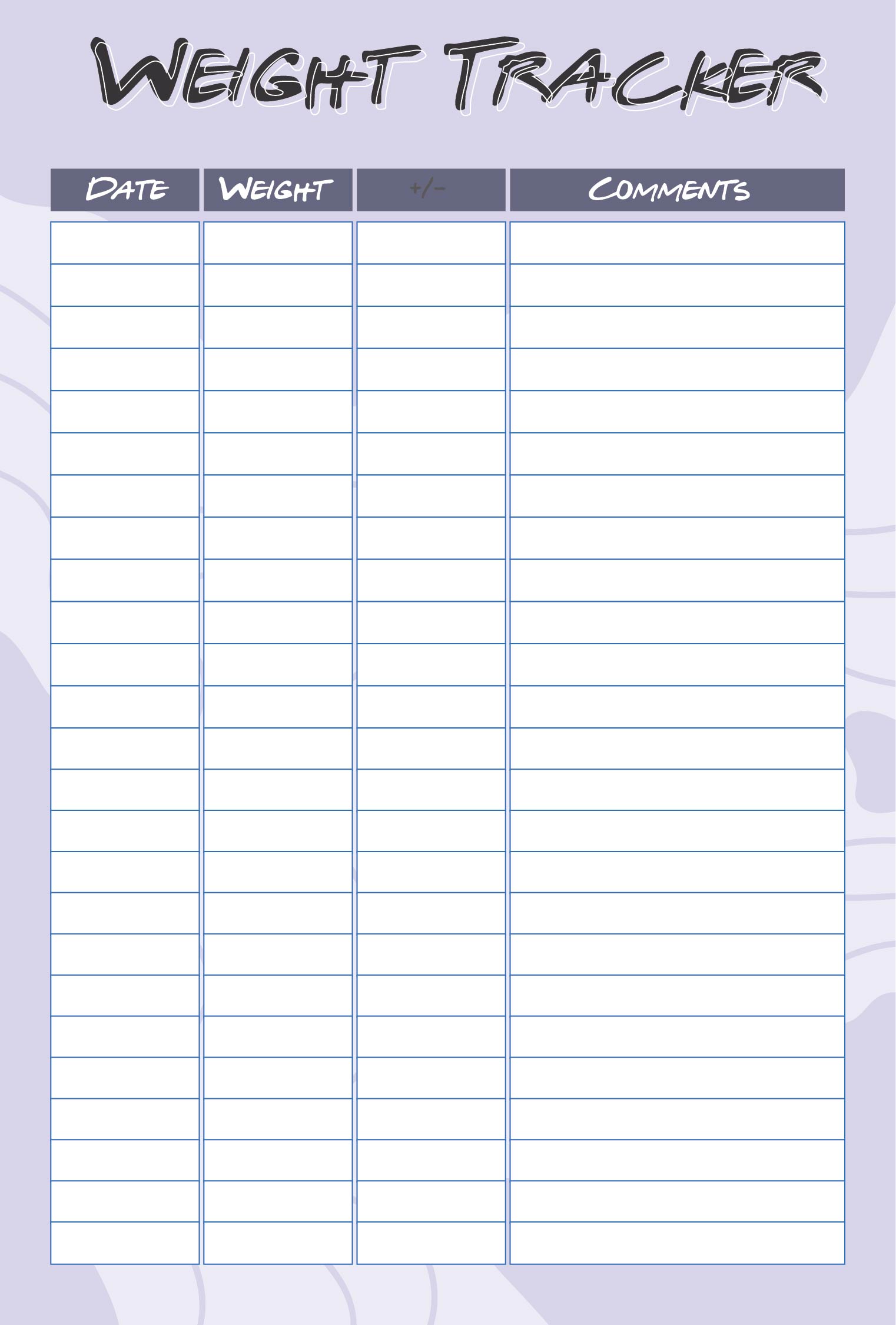 blank-weekly-weight-loss-tracker-template