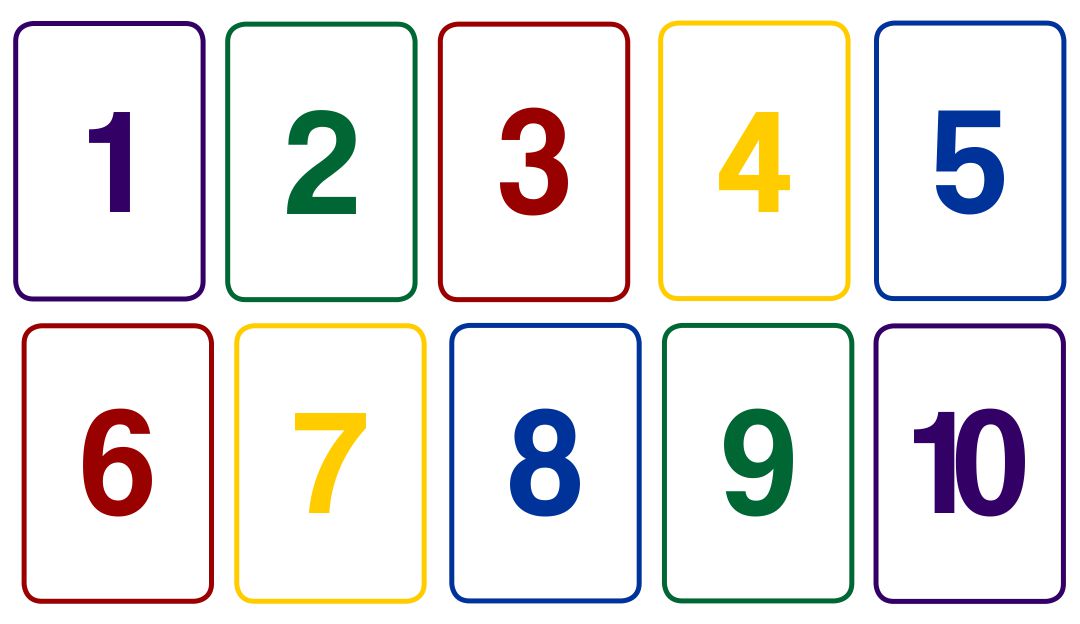 Number Cards 1 10 With Pictures Free Printable