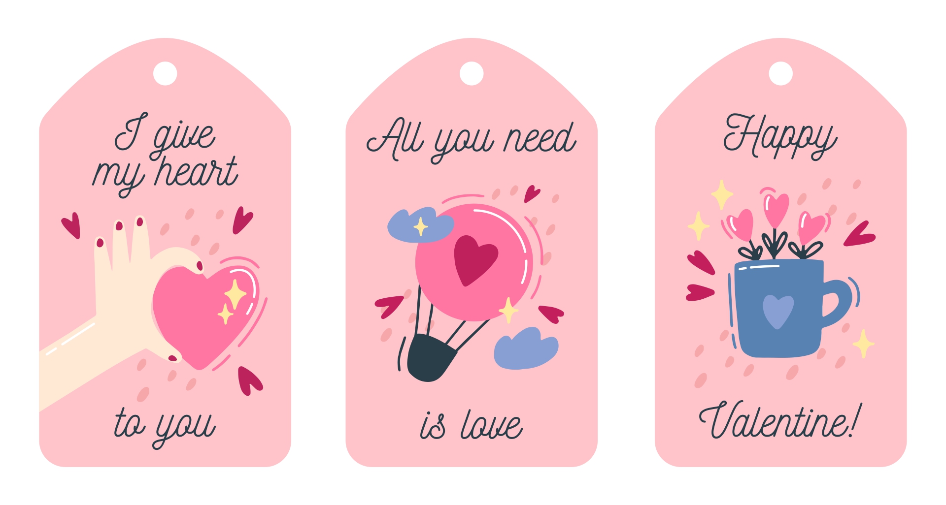 Valentine s Gift Tags Template 10 Free PDF Printables Printablee