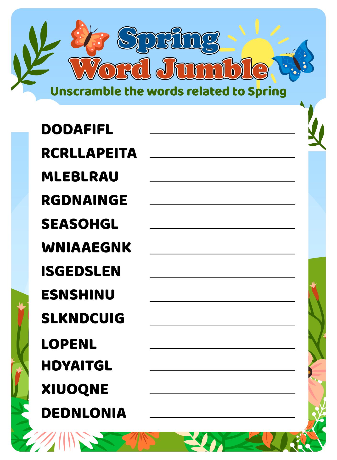 jumble words creator