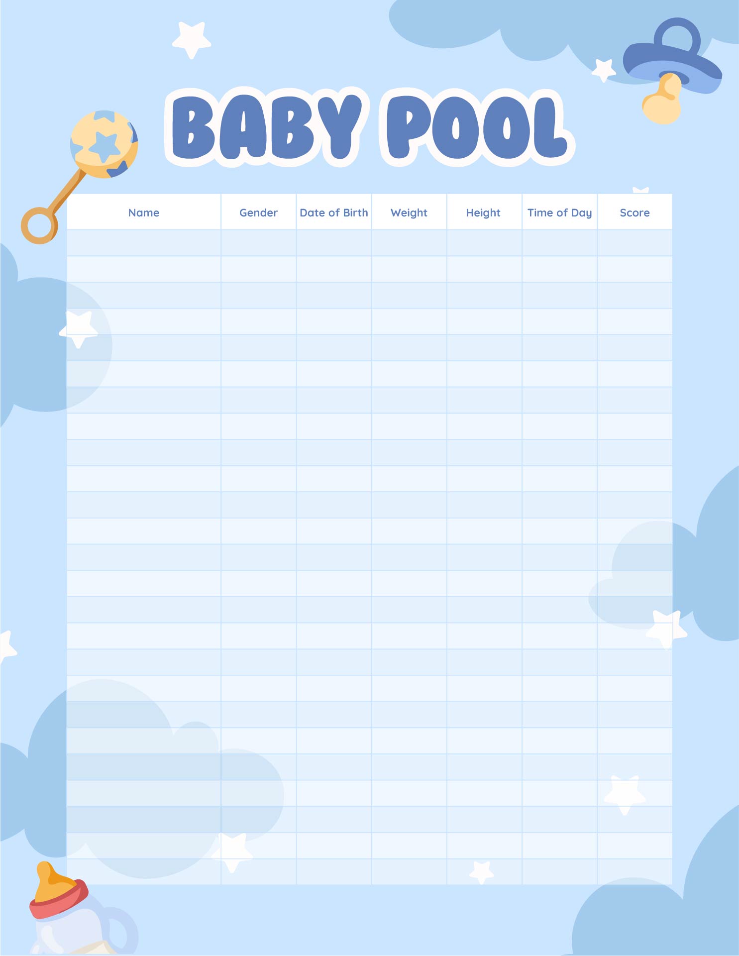 Best Baby Betting Pool Template Printable PDF For Free At 59 OFF Best Baby Betting Pool Template Printable PDF For Free At 59 OFF