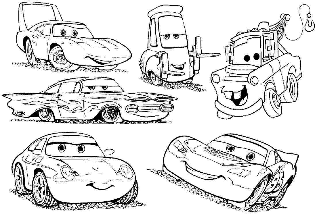 Cars Movie Printable Coloring Pages