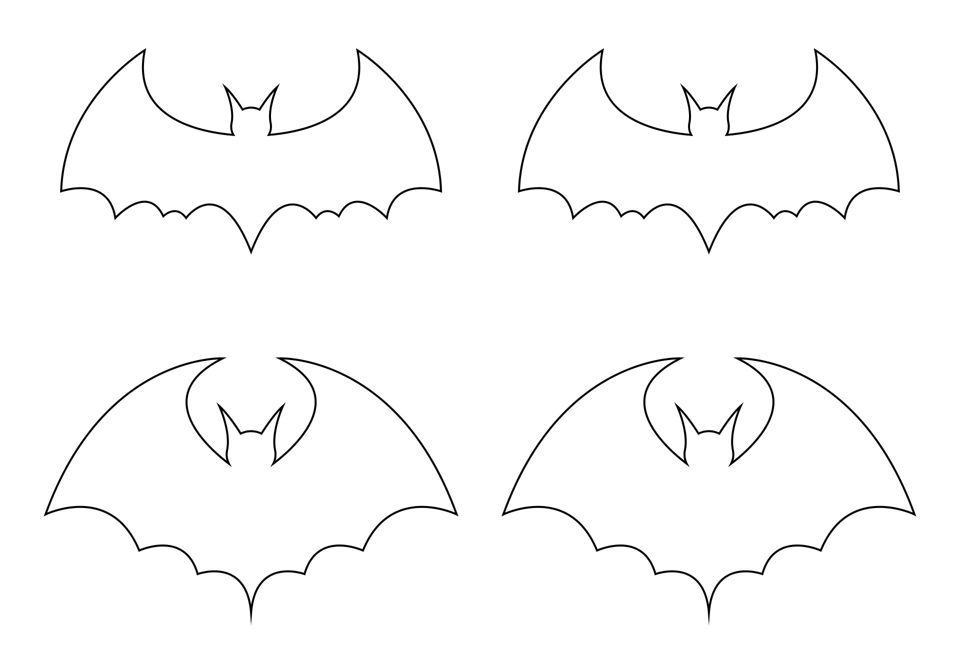 Bats For Bat Stencils Printable