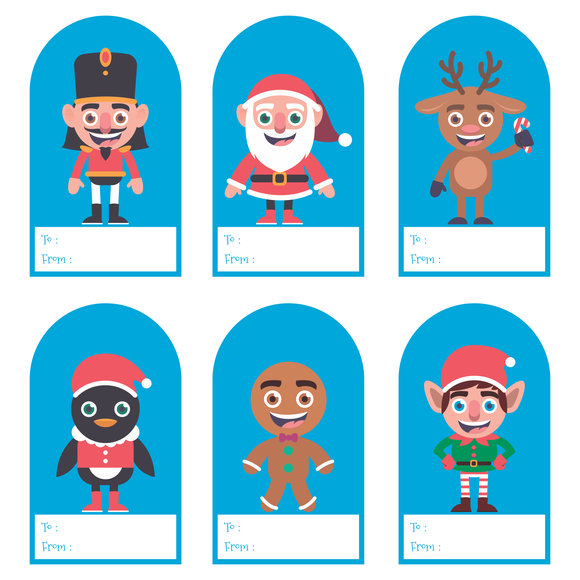 12 Best Free Printable Template For Gift Tags Printablee