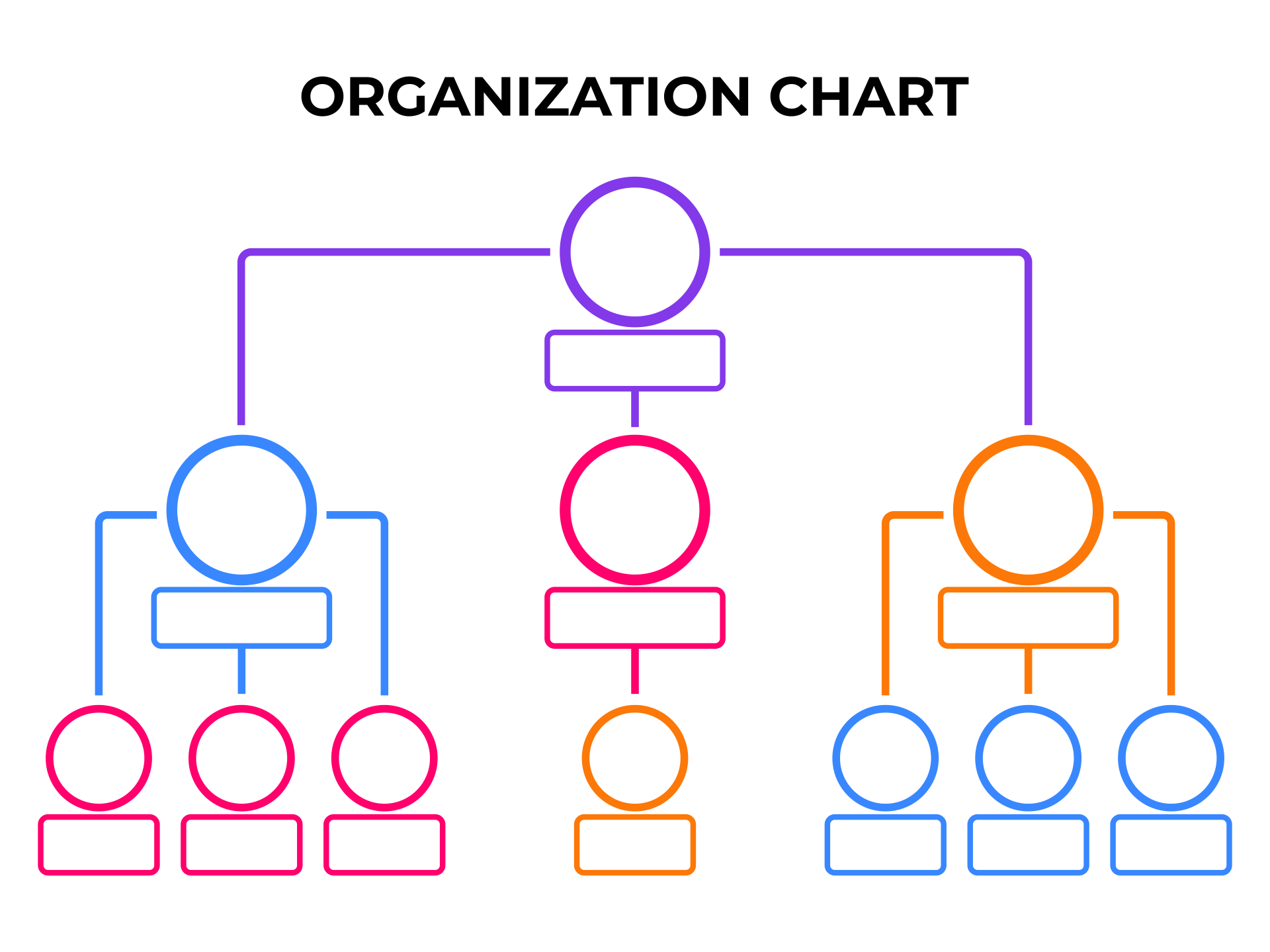 template organizational chart word