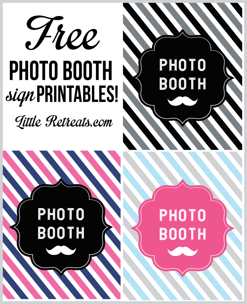 Printable Photo Booth Props Signs