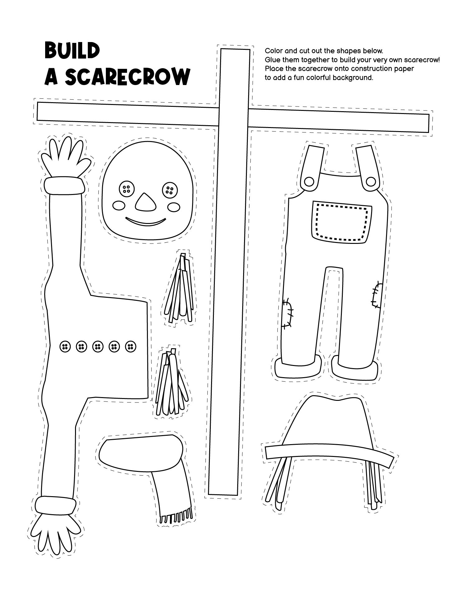 Printable Scarecrow Craft