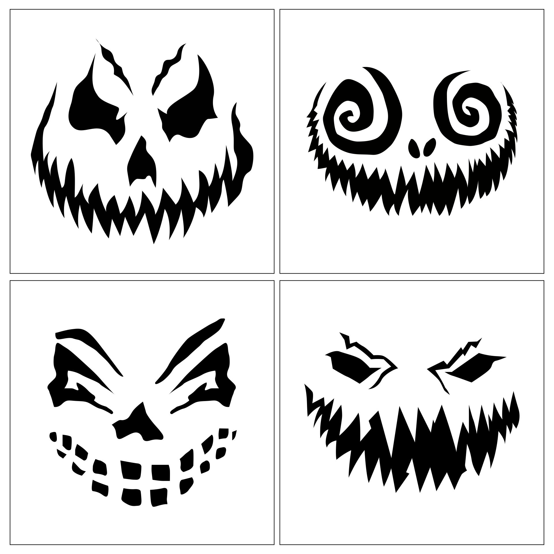 Halloween Stencils Cut Out - 15 Free PDF Printables | Printablee