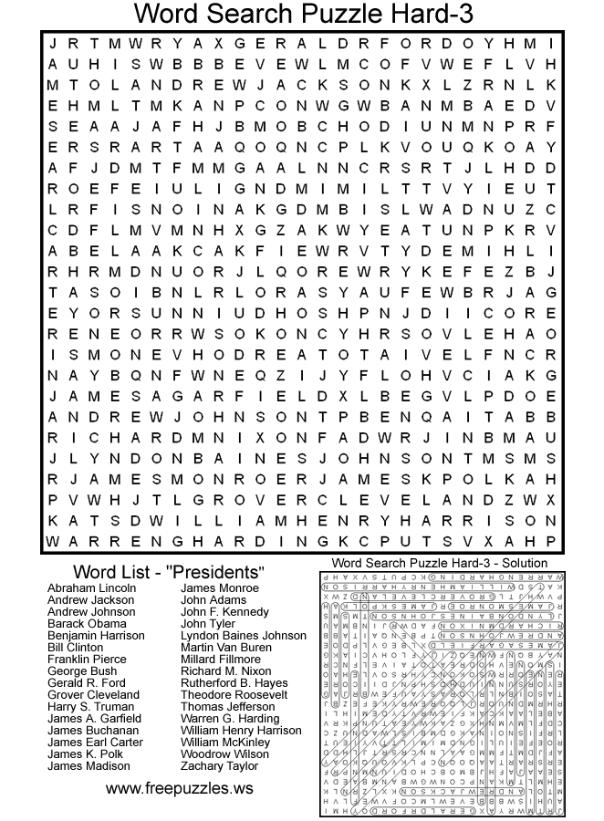 7 Best Images of Hard Printable Word Search Puzzles For Adults Love ...