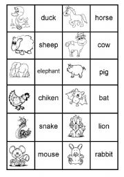 Memory Game Printable Worksheets