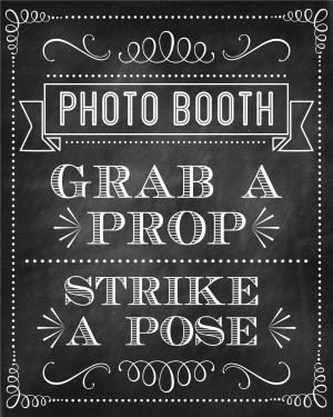 Party Photo Booth Sign Printables