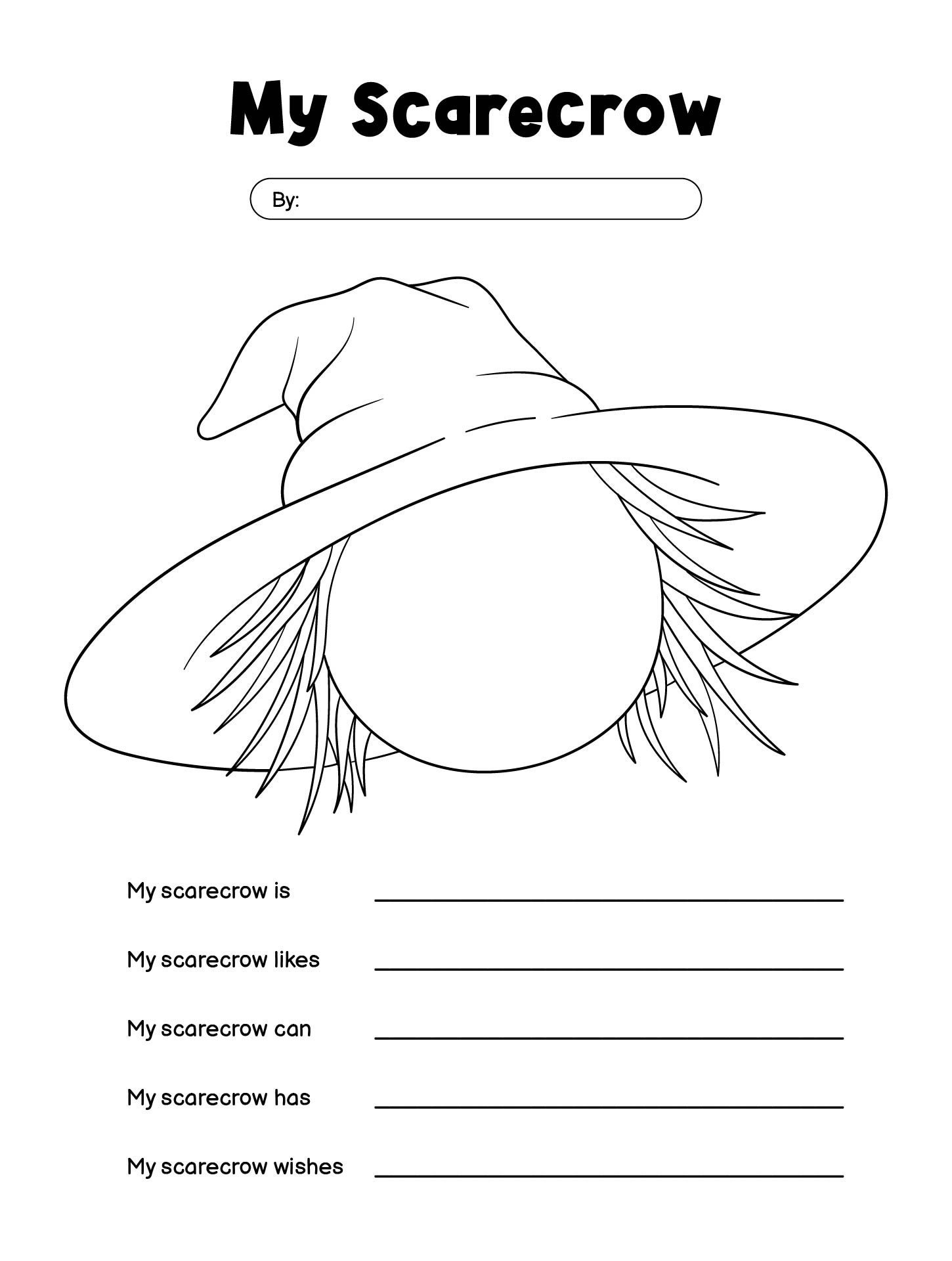 Scarecrow Worksheets Free