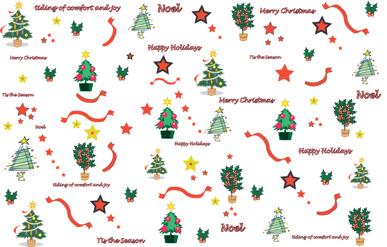 Printable Christmas Paper Designs
