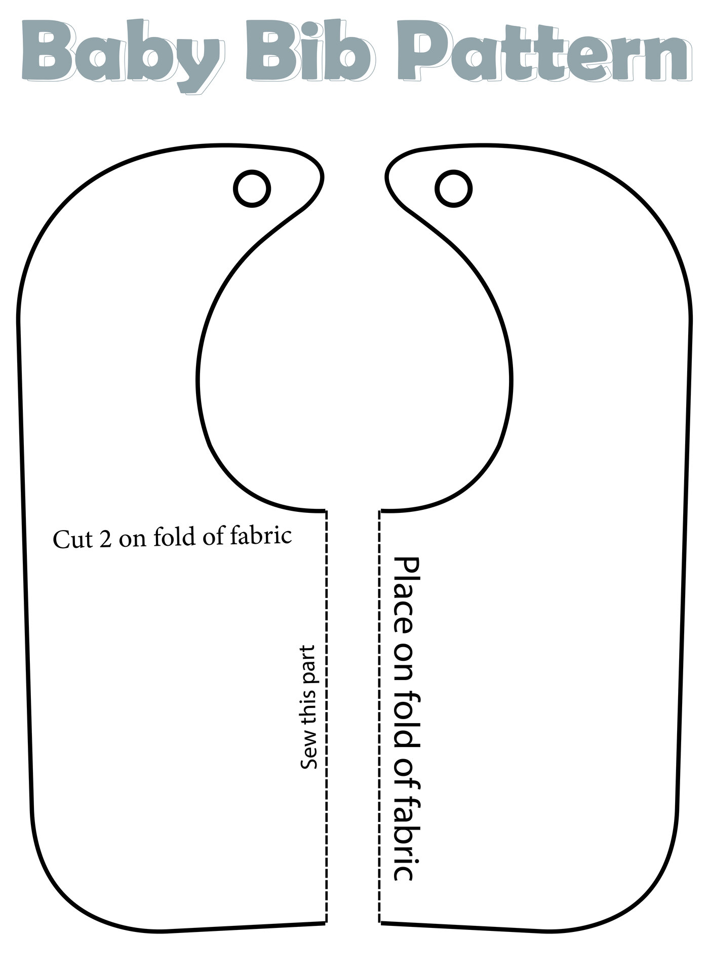 15 Best Printable Bib Pattern Pacifier PDF For Free At Printablee