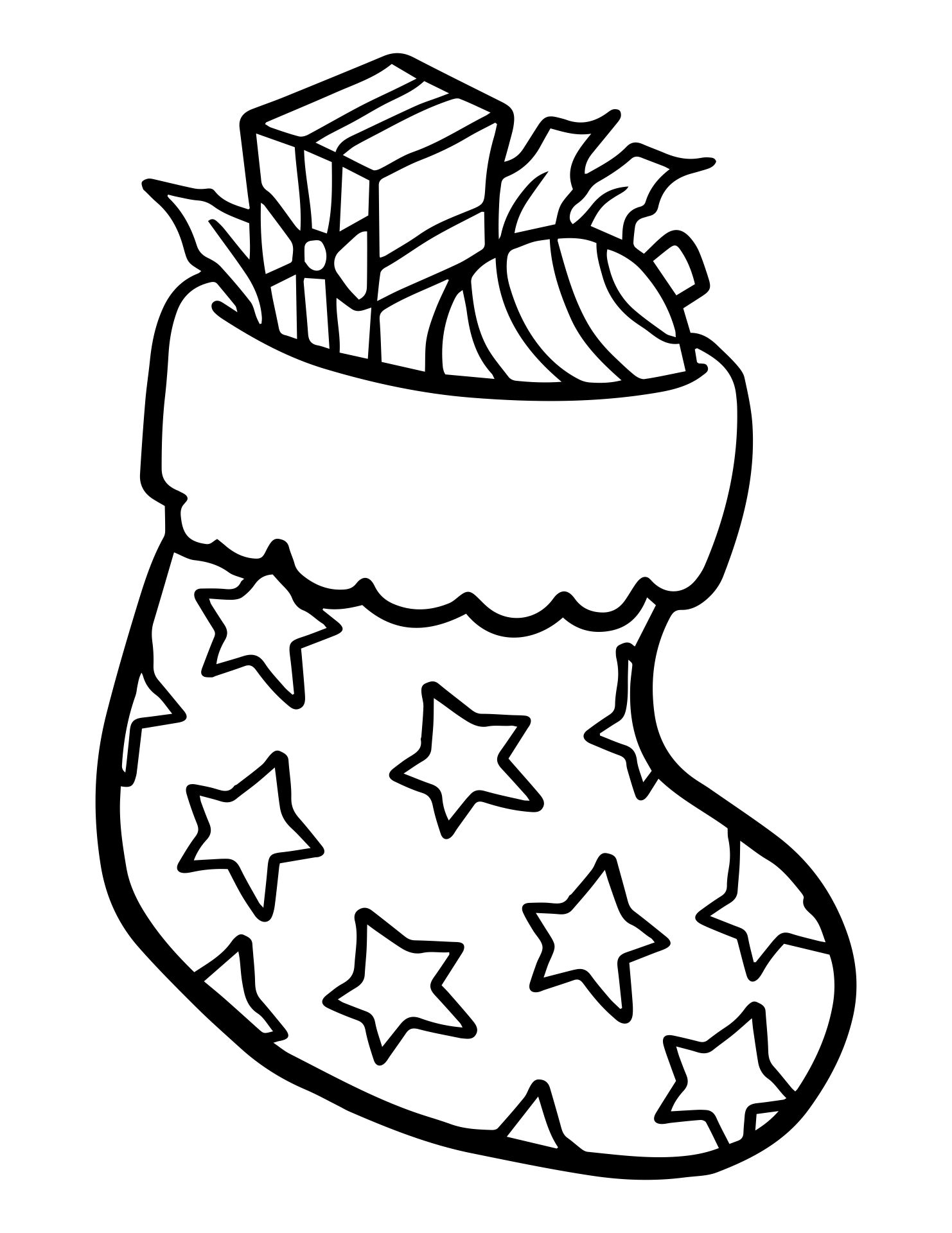 stocking-coloring-pages-printable