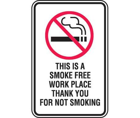 Thank You for Not Smoking Sign