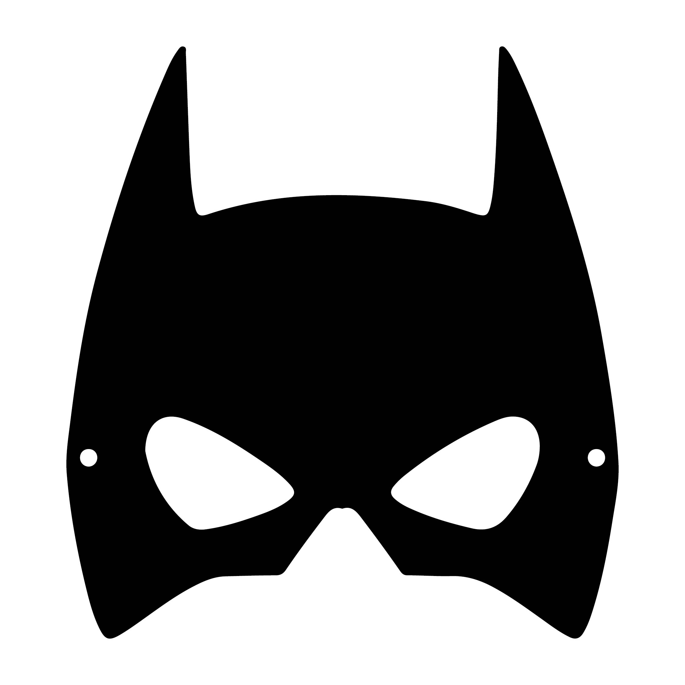 Bat Mask Template Printable