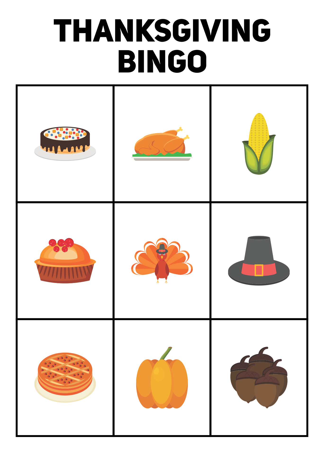 Thanksgiving Bingo Cards Printable Free Printable Pdf Free Printable Templates