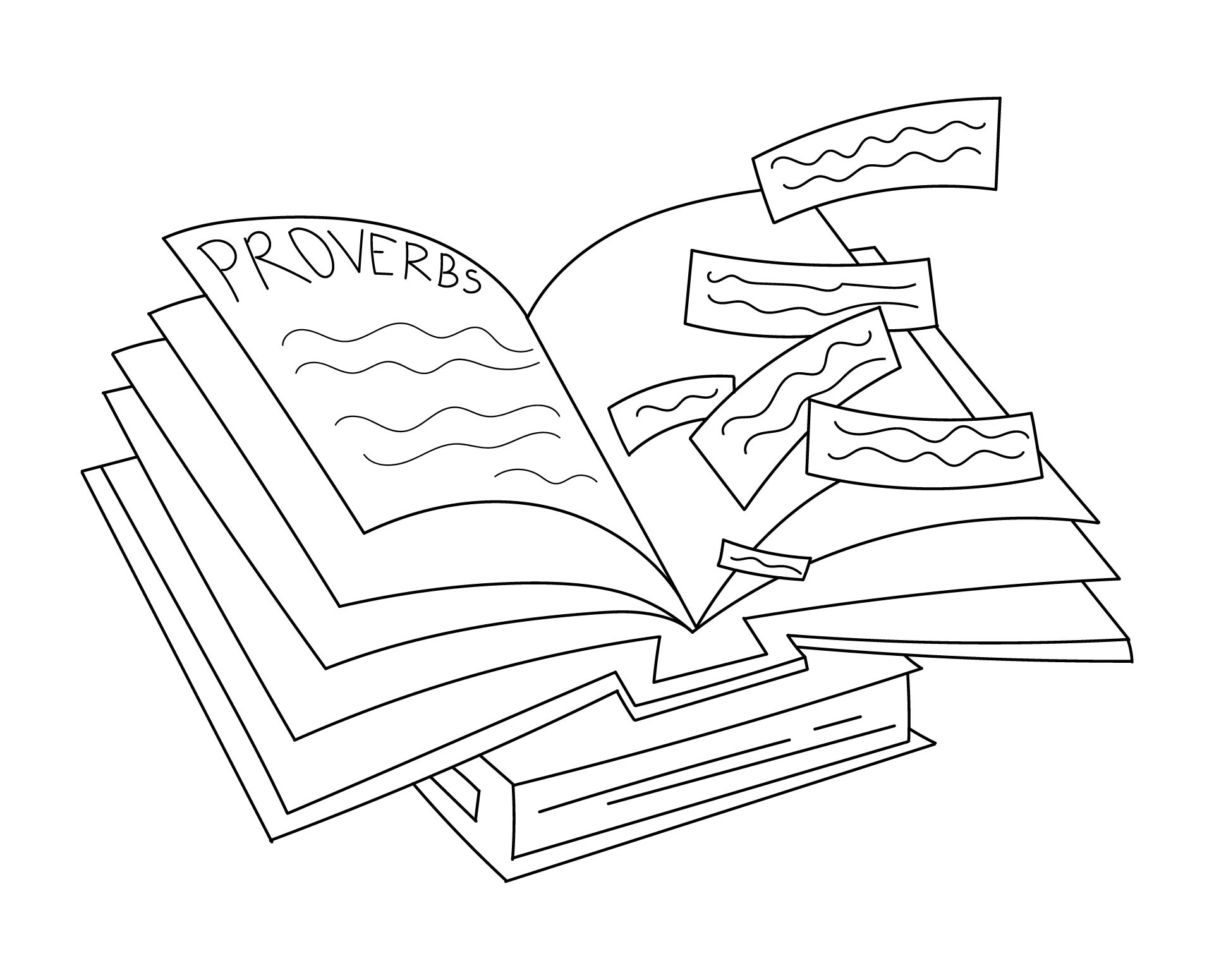 Proverbs Coloring Pages Printable
