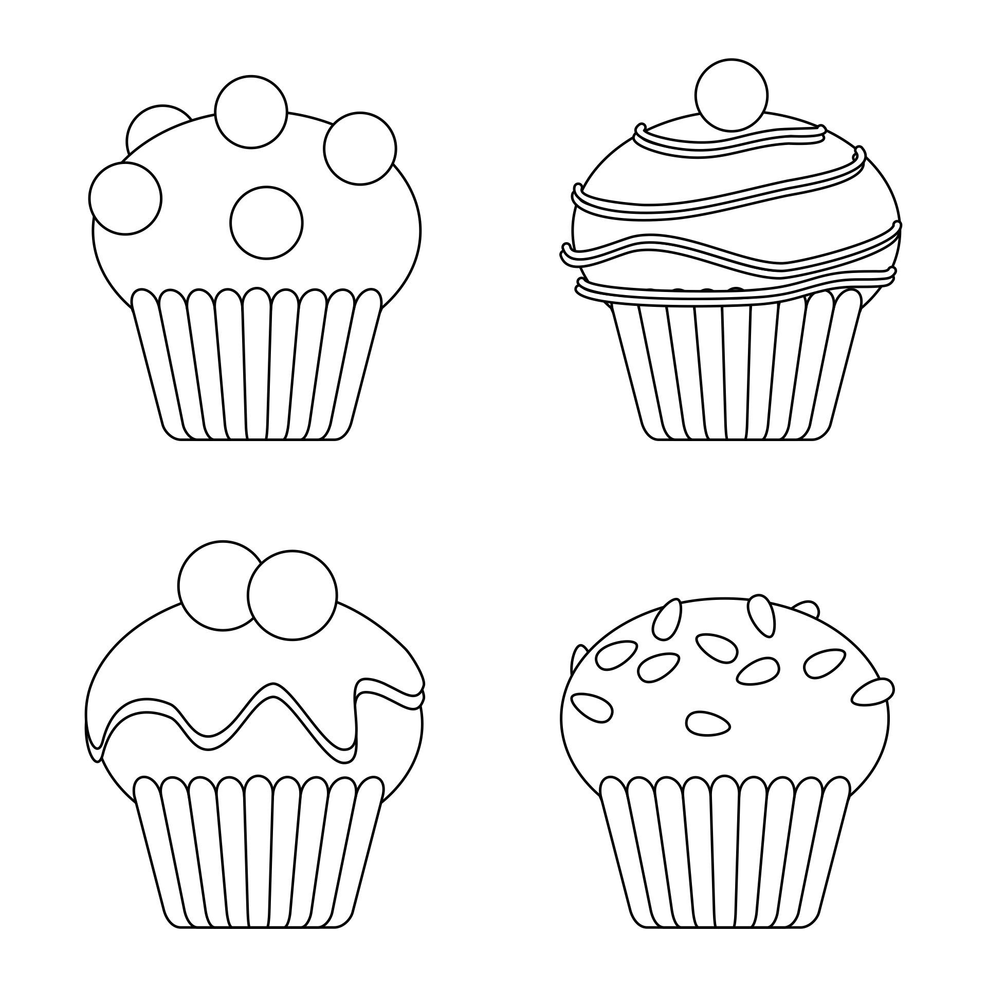 cupcake stencil cut out templates