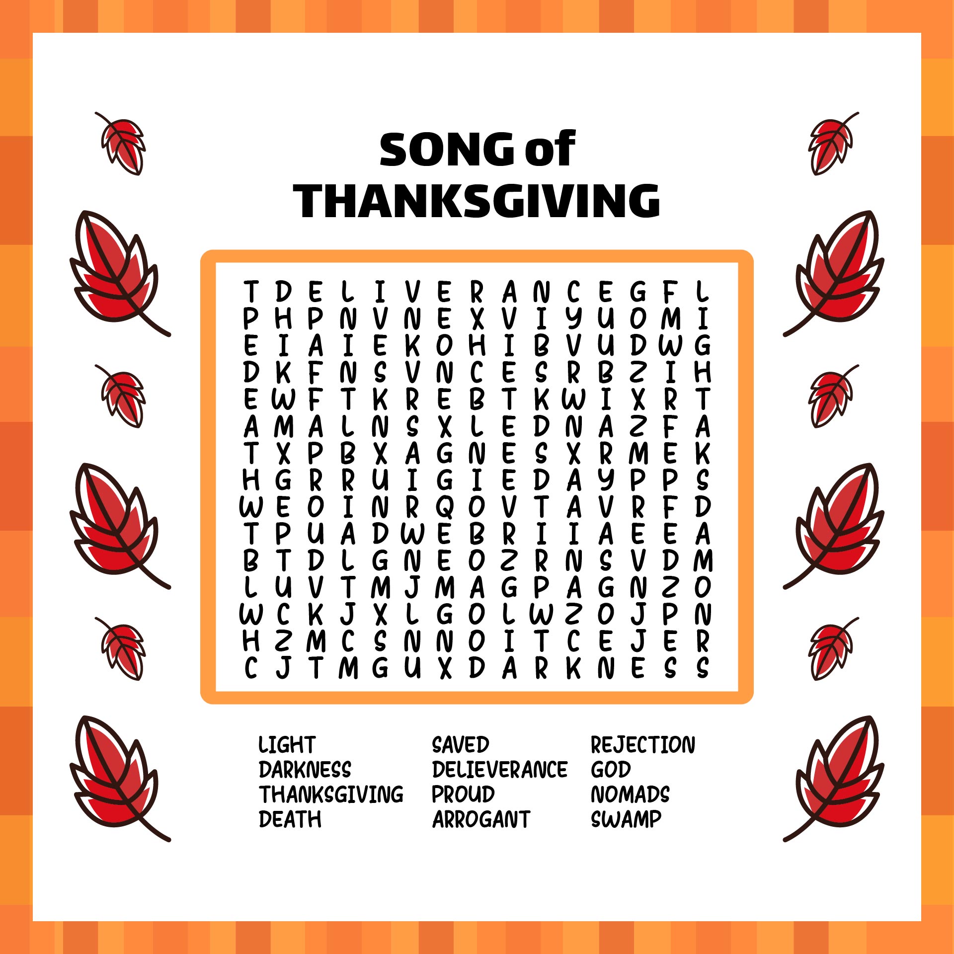 10 Best Printable Thanksgiving Word Search Difficult PDF For Free At Printablee