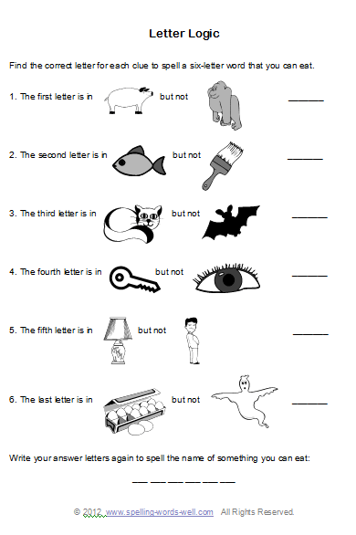 Brain Teaser Worksheets