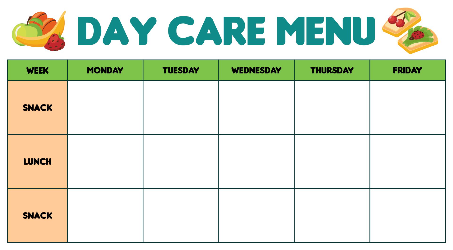 editable-daycare-menu-template
